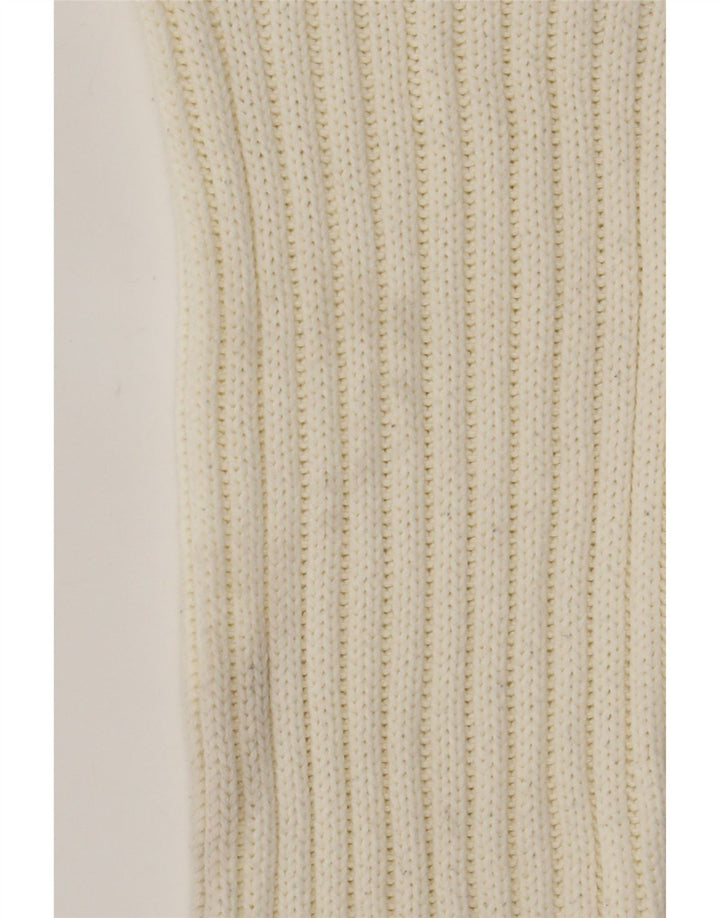 Pulover oversized cu gât rulat Zara pentru femei UK 10 Small White