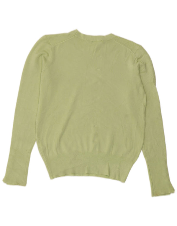 Pulover pentru damă Zara Crop Crew Deck Pulover UK 12 Medium Green Viscose