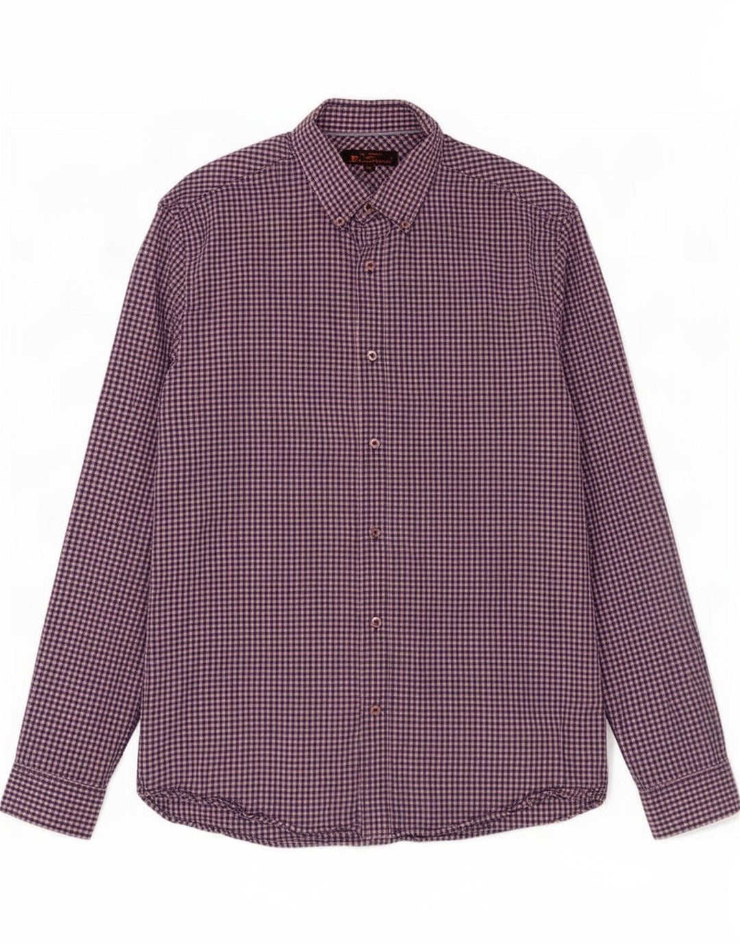 Cămașă pentru bărbați Ben Sherman Mărimea 15 1/2 Bumbac Vichy albastru mediu