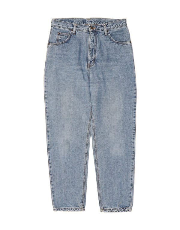 EDWIN Womens High Rise Tapered Jeans W34 L30 Blue Cotton