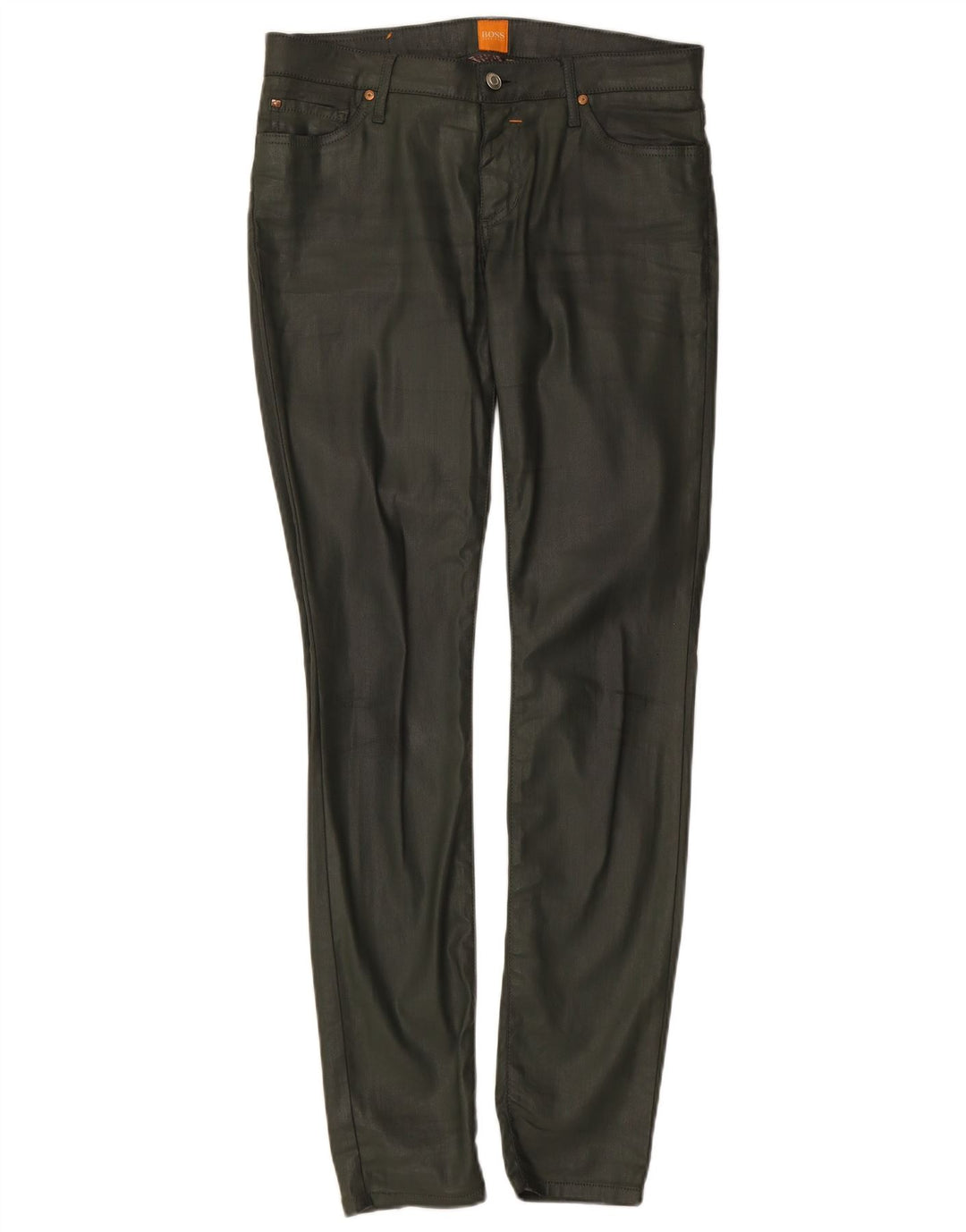 HUGO BOSS Pantaloni skinny casual pentru femei L29 L34 bumbac kaki