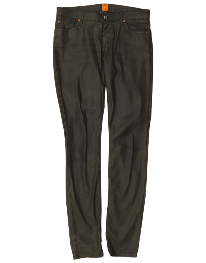 HUGO BOSS Pantaloni skinny casual pentru femei L29 L34 bumbac kaki