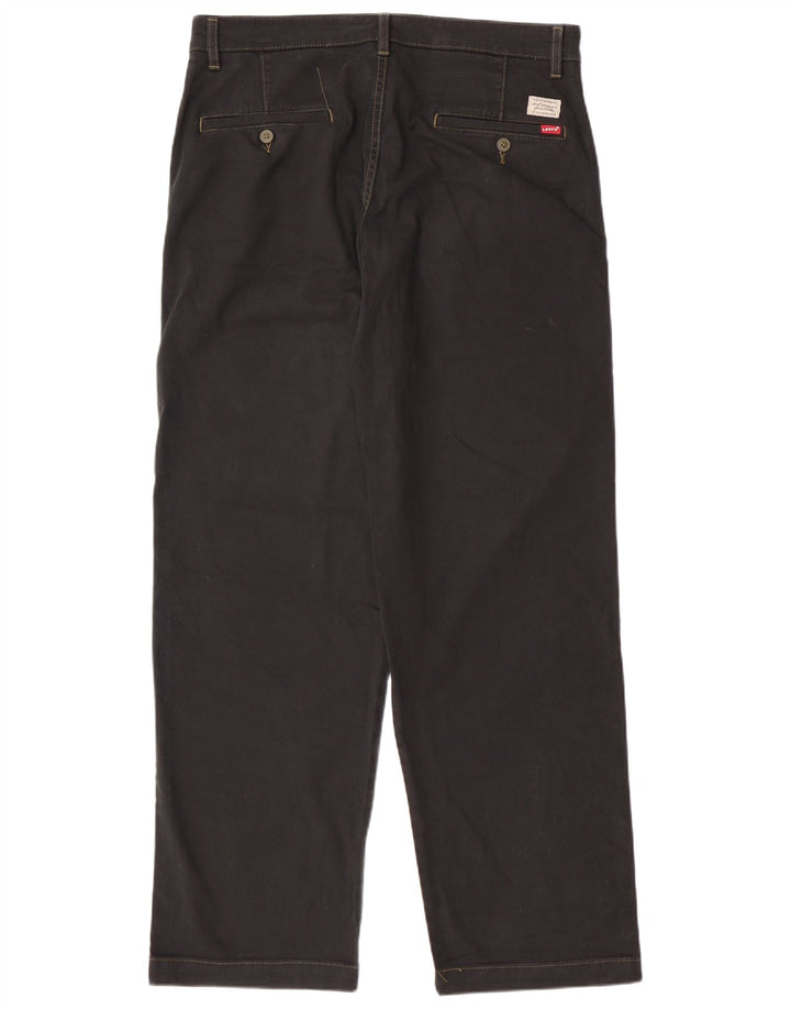Pantaloni chino 540 drepti pentru bărbați LEVI'S L33 L29 bumbac negru