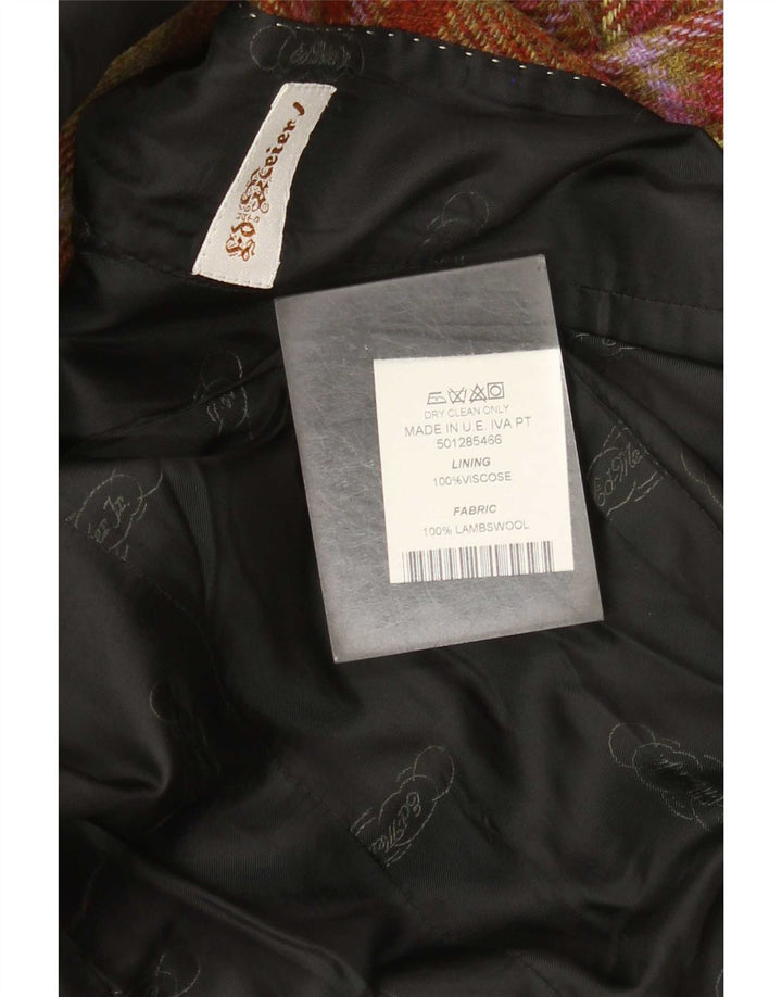 Jachetă vintage pentru femei cu 3 nasturi IT 50 XL, multicoloră