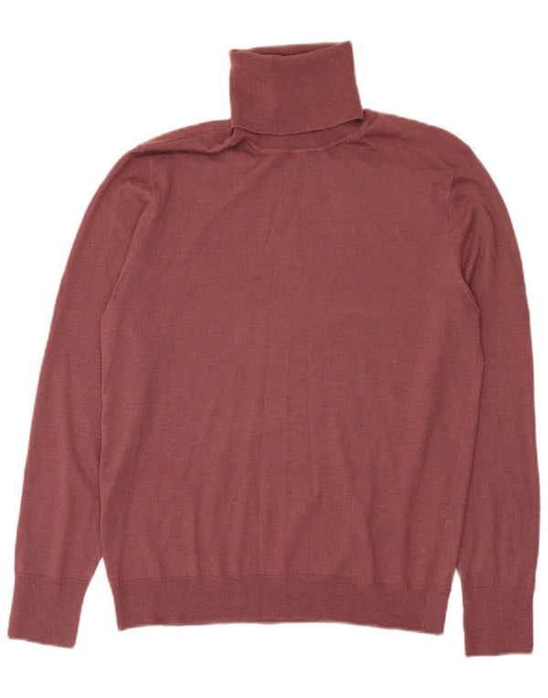 Pulover pentru femei cu gât rulat Zara UK 20 2XL Bordeaux