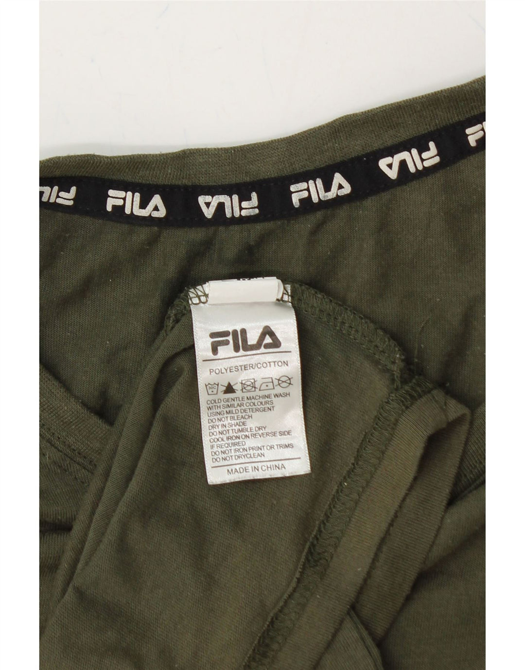 FILA Mens Graphic T-Shirt Top Medium Green Polyester Vintage Fila and Second-Hand Fila from Messina Hembry 