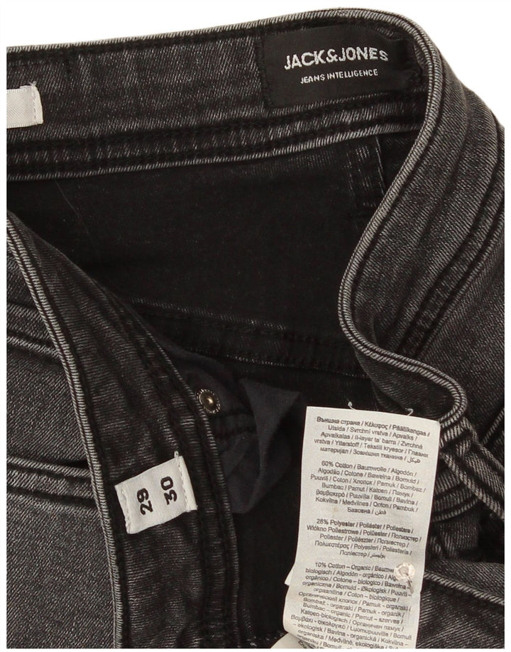 Blugi slim pentru bărbați Jack & Jones W29 L30 bumbac gri