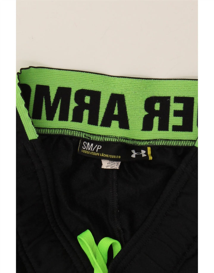 UNDER ARMOUR Womens Graphic Tracksuit Trousers UK 10 Small  Black Vintage Under Armour and Second-Hand Under Armour from Messina Hembry 
