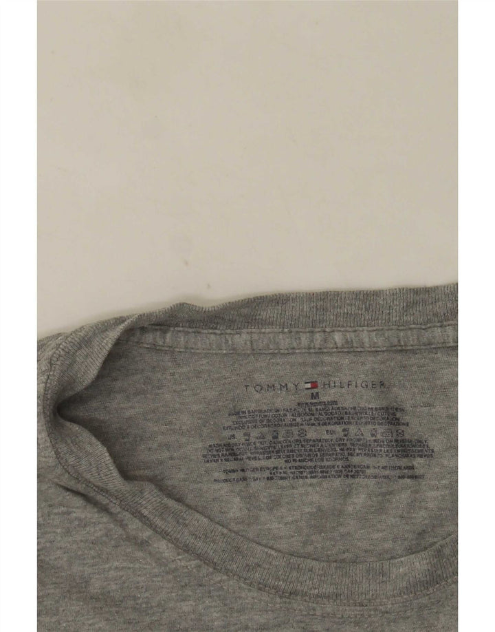 Tricou pentru bărbați Tommy Hilfiger Top Mediu Gri, bumbac cu pete