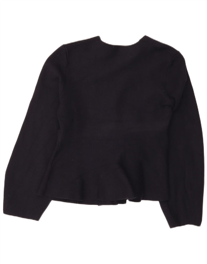 Pulover cardigan pentru femei Zara UK 10 Poliamidă bleumarin mic