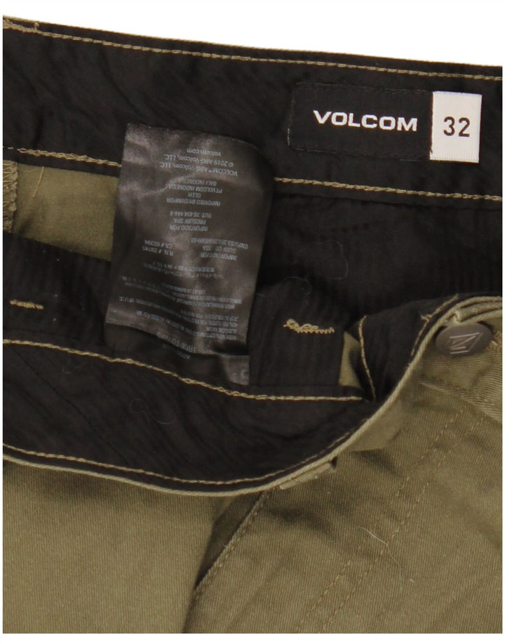 Pantaloni scurți chino pentru bărbați VOLCOM W32 Poliester kaki mediu