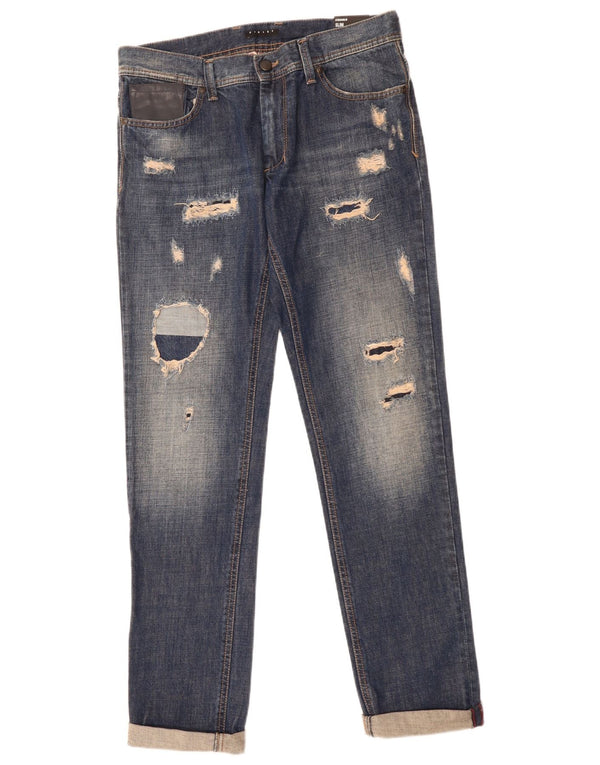 Blugi Sisley Stockholm Slim pentru femei L32 L34, bumbac albastru
