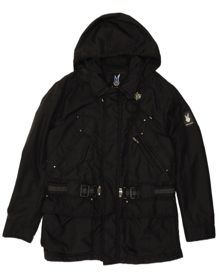 Piero Guidi Jachetă cu glugă pentru bărbați, UK 40, mare, negru, nailon