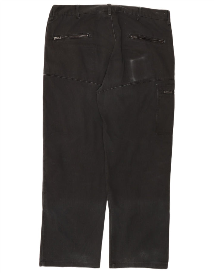 Pantaloni cargo dritti pentru bărbați Dickies W38 L29 poliester negru