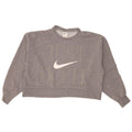 Pulover pentru femei Nike Crop Graphic Oversized Sweat UK 10 Small Gri