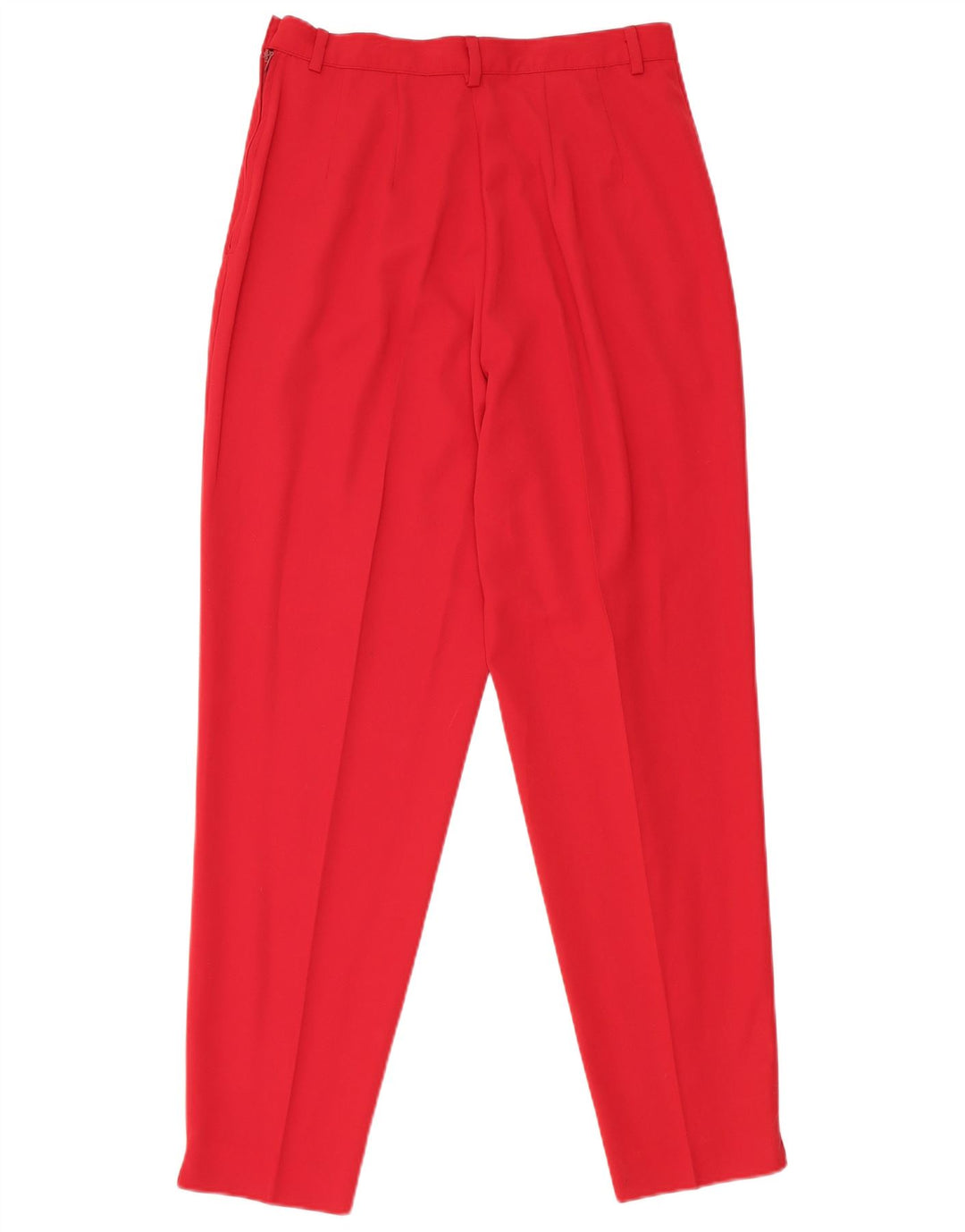 Pantaloni de costum Benetton pentru femei IT 44 Medium W26 L28 Poliester roșu