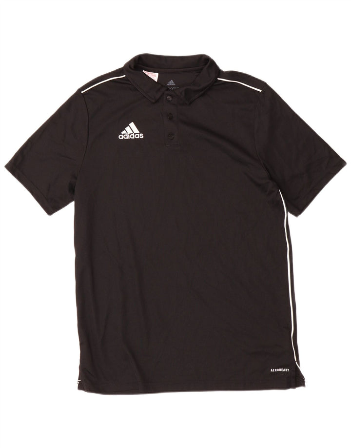 Tricou polo ADIDAS Aeroready pentru baieti 15-16 ani poliester negru