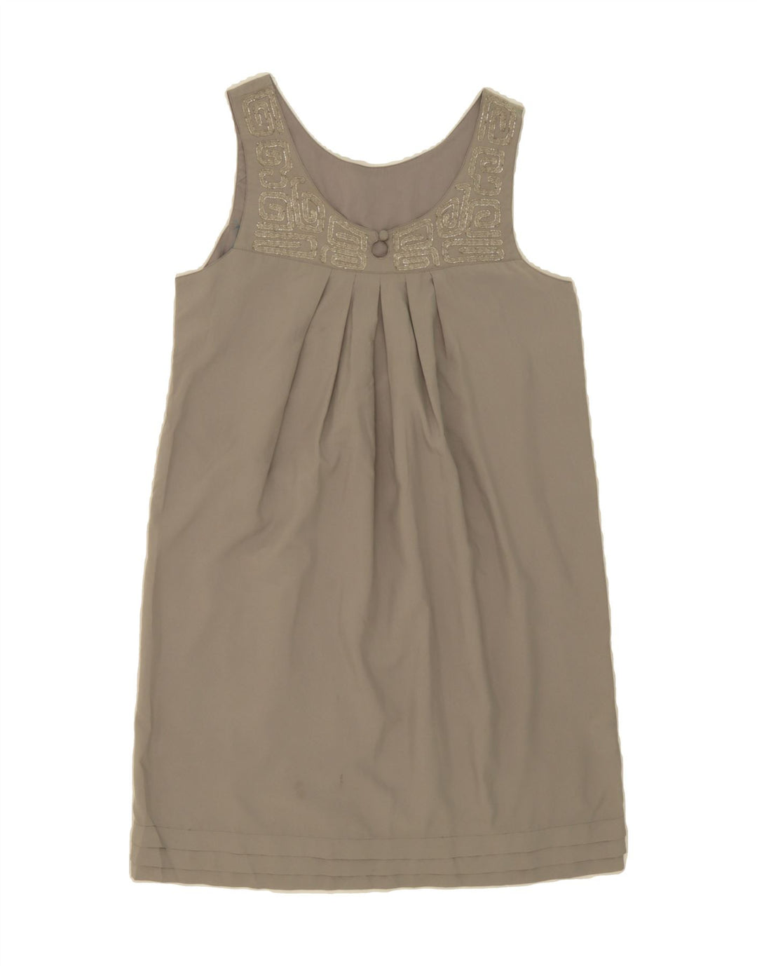 DKNY Womens Sleeveless Shift Dress UK 14 Medium Grey Polyester Vintage Dkny and Second-Hand Dkny from Messina Hembry 