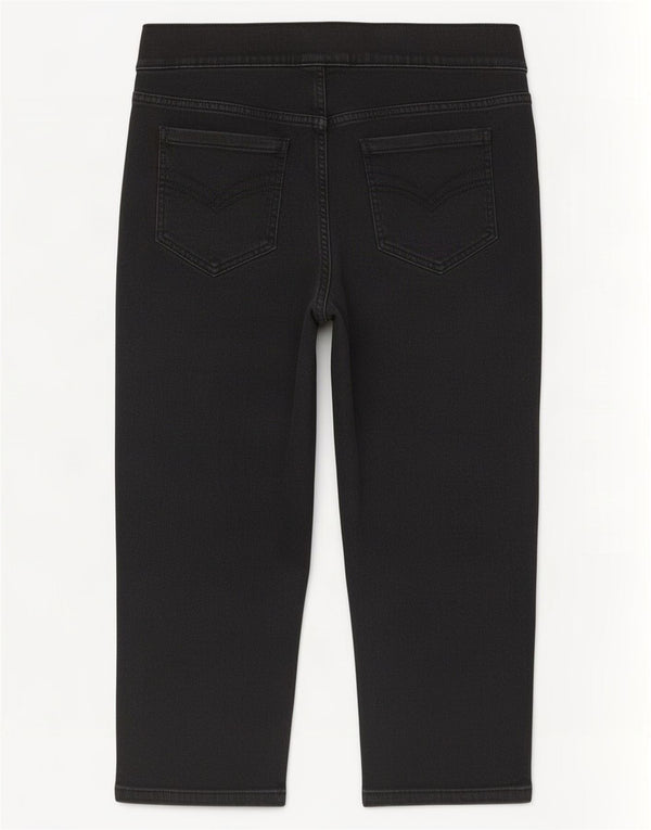 Marks & Spencer Blugi Capri Autograph pentru femei UK 20 2XLW40 L20 Bumbac negru