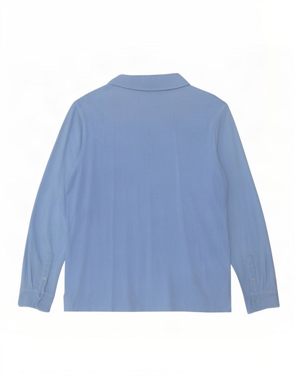 Cămașă cu mânecă lungă Polo Ralph Lauren pentru bărbați, bumbac albastru 2XL