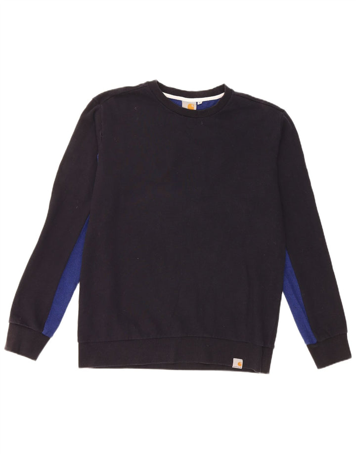 Pulover pentru bărbați Carhartt Pulover mediu albastru bleumarin, bumbac color bloc