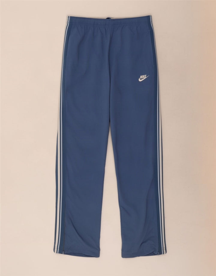 Pantaloni de trening Nike pentru bărbați, nailon cu dungi albastre medii
