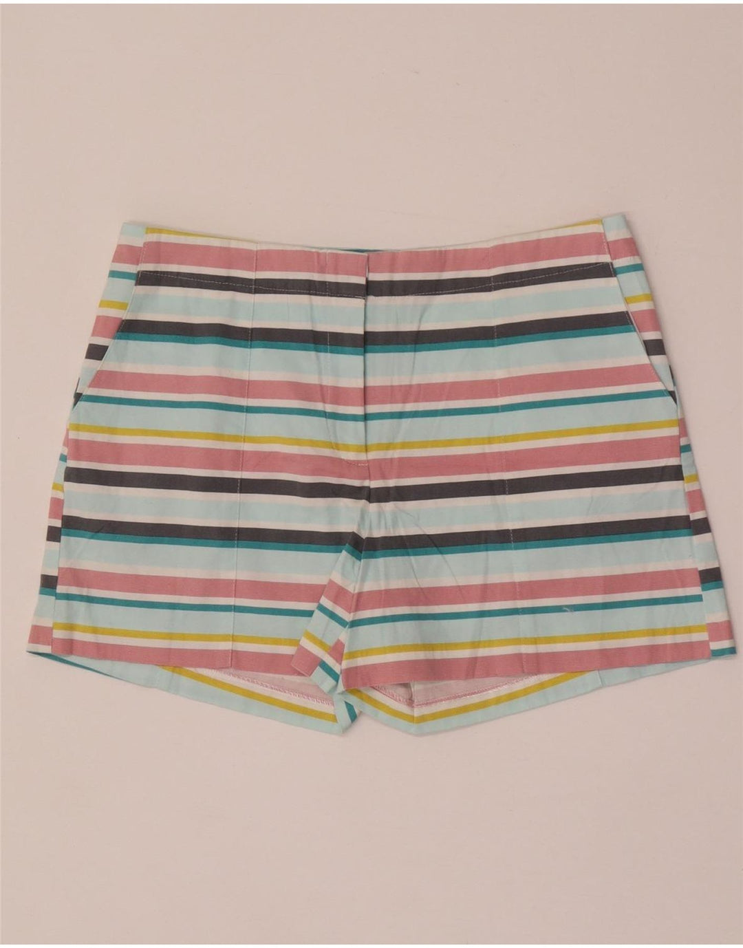 Pantaloni scurti chino pentru femei OASIS UK 12 Medium W32 Bumbac cu dungi multicolore