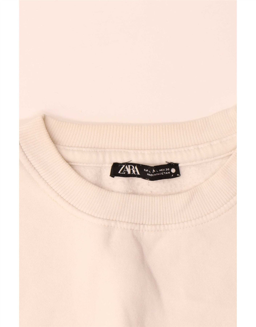 Pulover pentru bărbați Zara, mare, alb, bumbac
