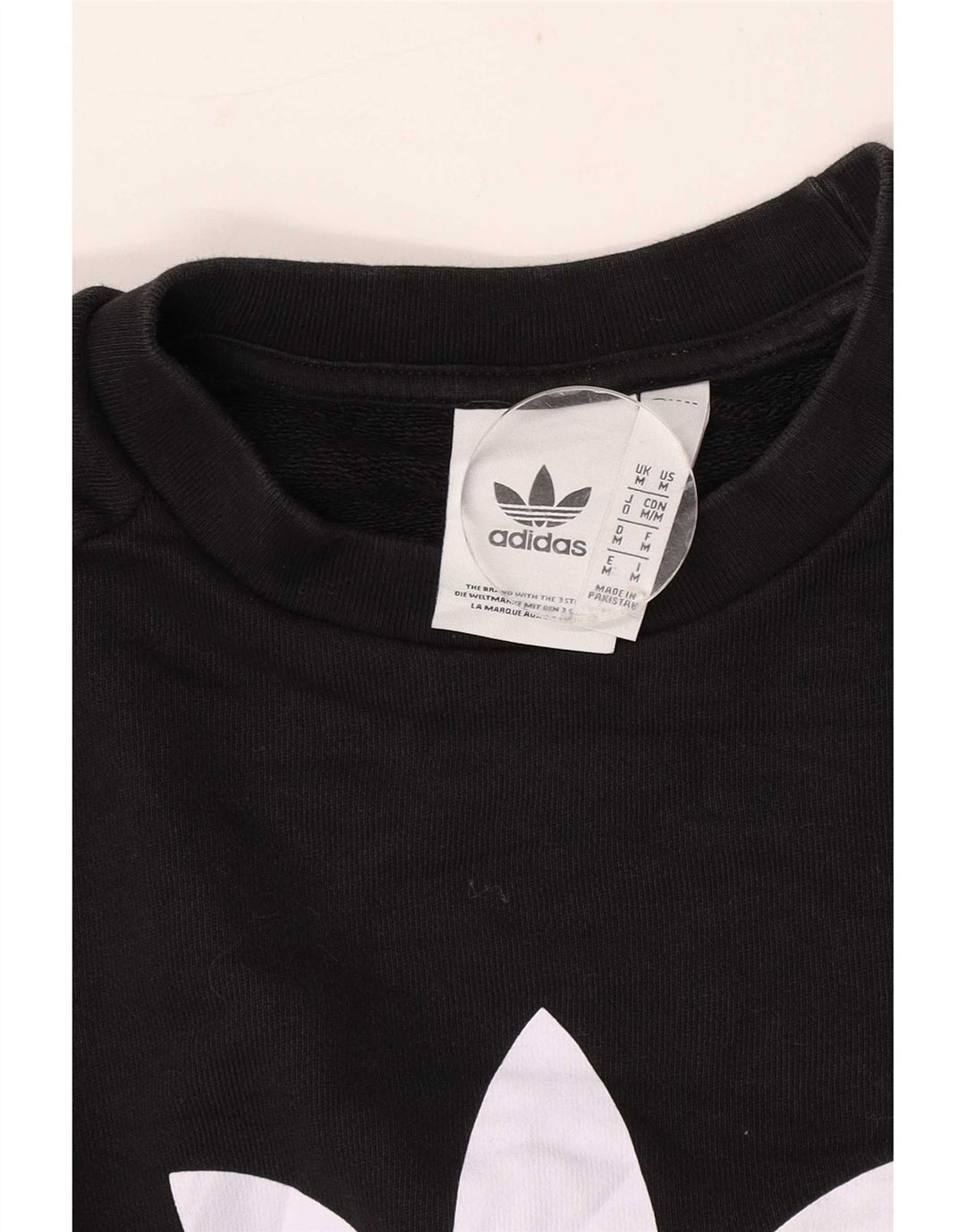 Hanorac grafic pentru bărbați Adidas Jumper mediu negru