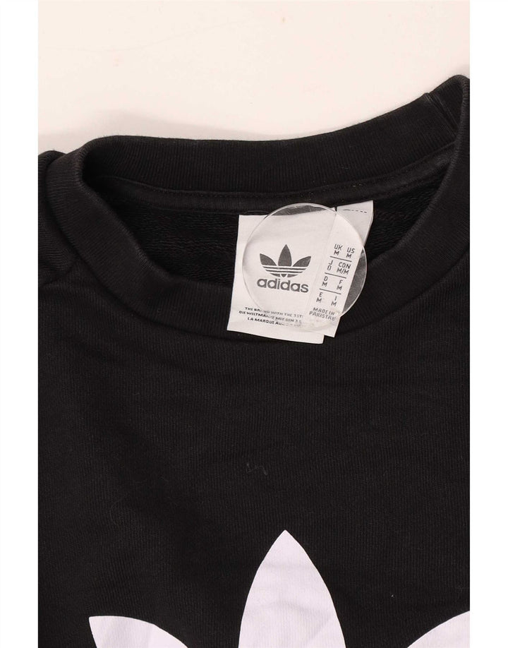 Hanorac grafic pentru bărbați Adidas Jumper mediu negru