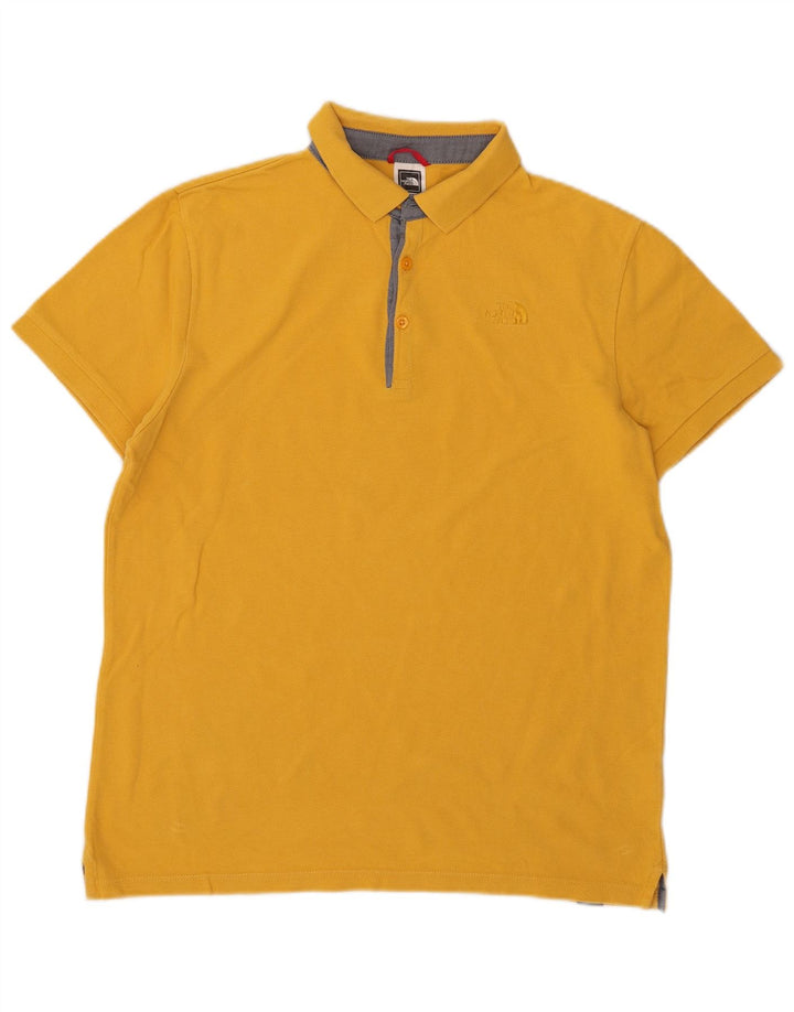 Tricou polo pentru bărbați The North Face, bumbac galben mare