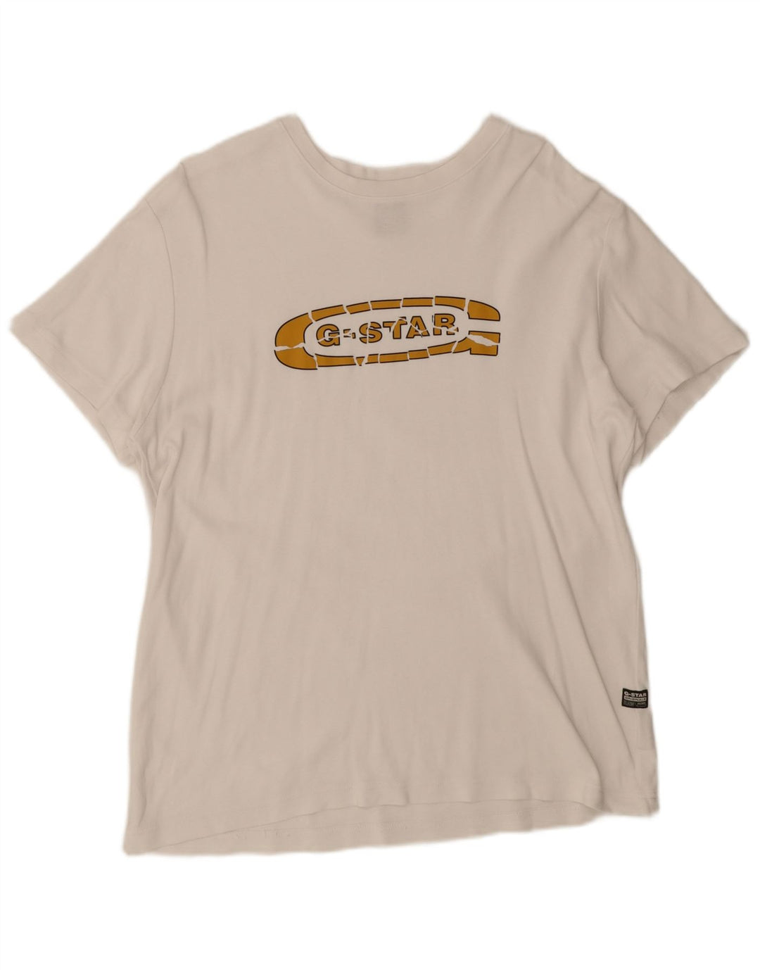 Tricou grafic G-Star pentru bărbați Top mare alb