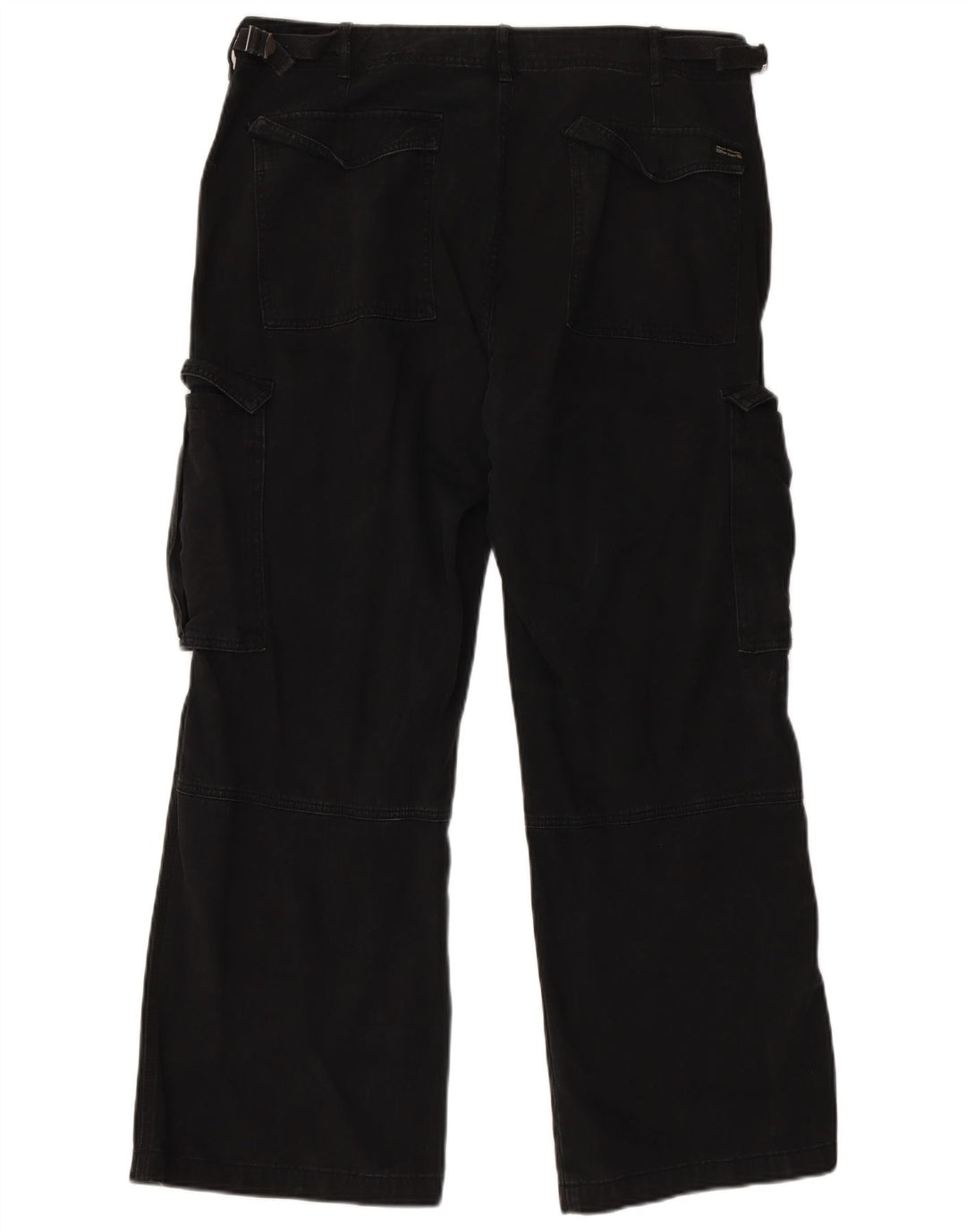 DIESEL Pantaloni cargo drepti pentru femei US 16 2XL W36 L30 bumbac negru