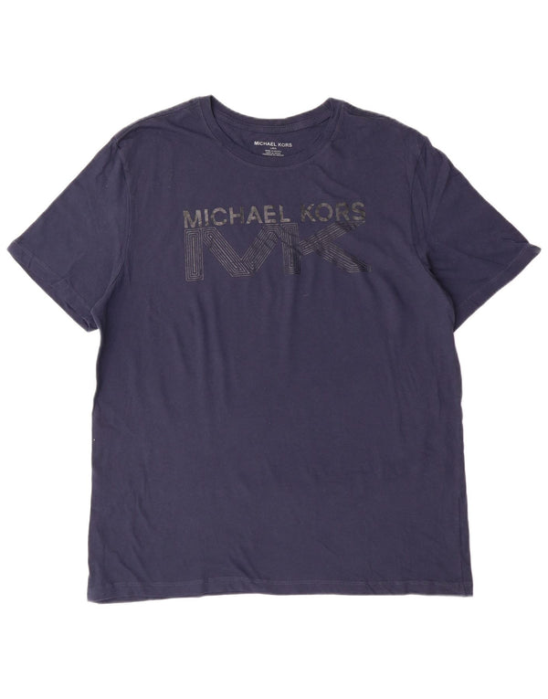 Tricou grafic pentru bărbați Michael Kors Top mare din bumbac bleumarin