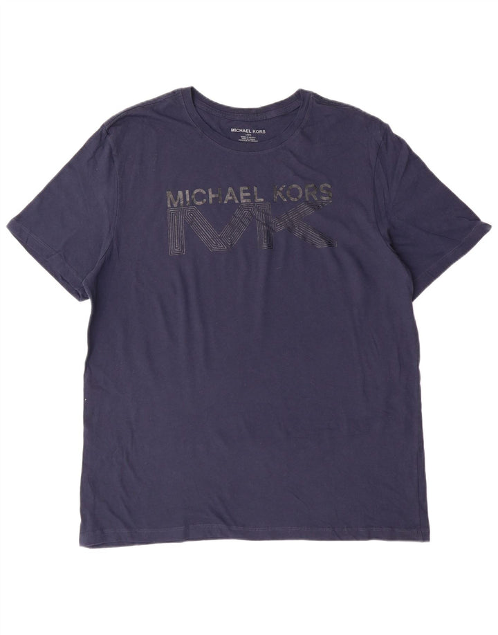 Tricou grafic pentru bărbați Michael Kors Top mare din bumbac bleumarin