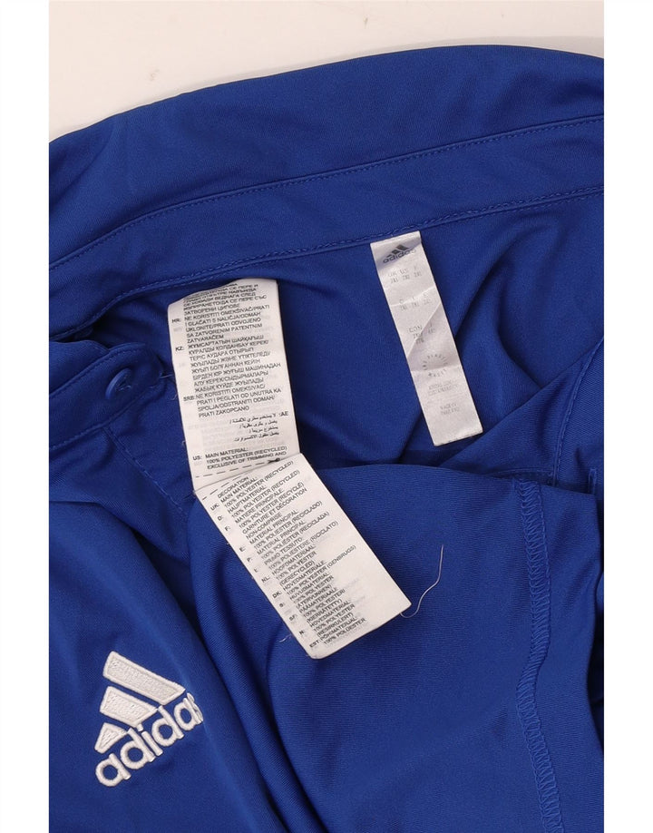 Tricou polo pentru bărbați Adidas 2XL, poliester albastru