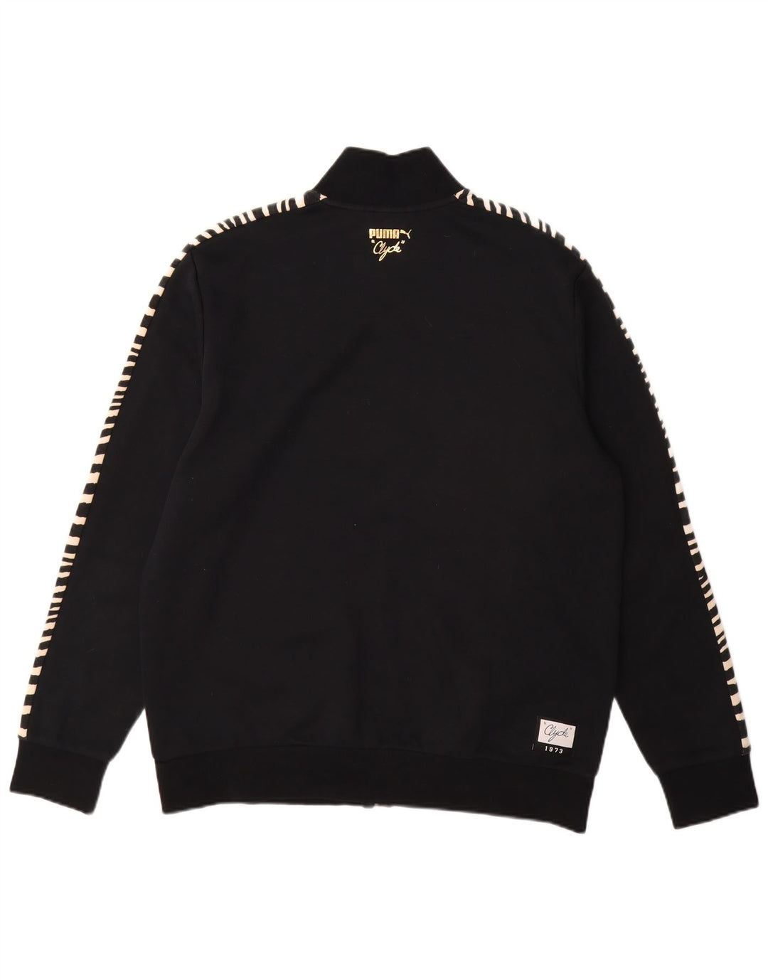 Jachetă de top PUMA Clyde pentru bărbați, mare, negru, poliester cu imprimeu animal