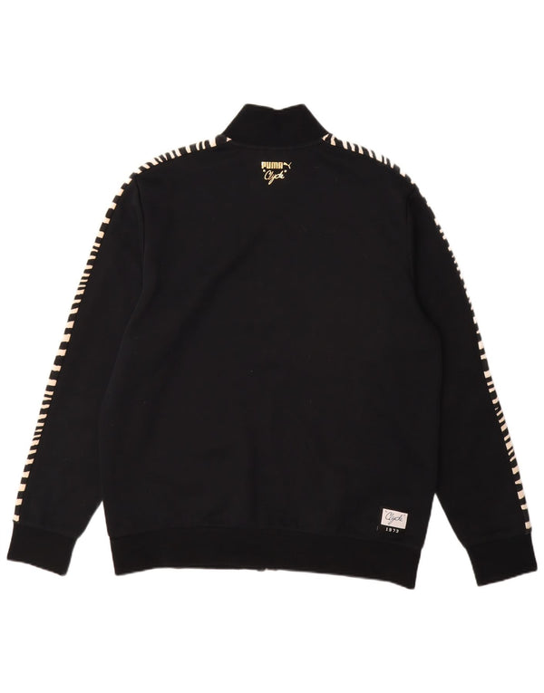 Jachetă de top PUMA Clyde pentru bărbați, mare, negru, poliester cu imprimeu animal