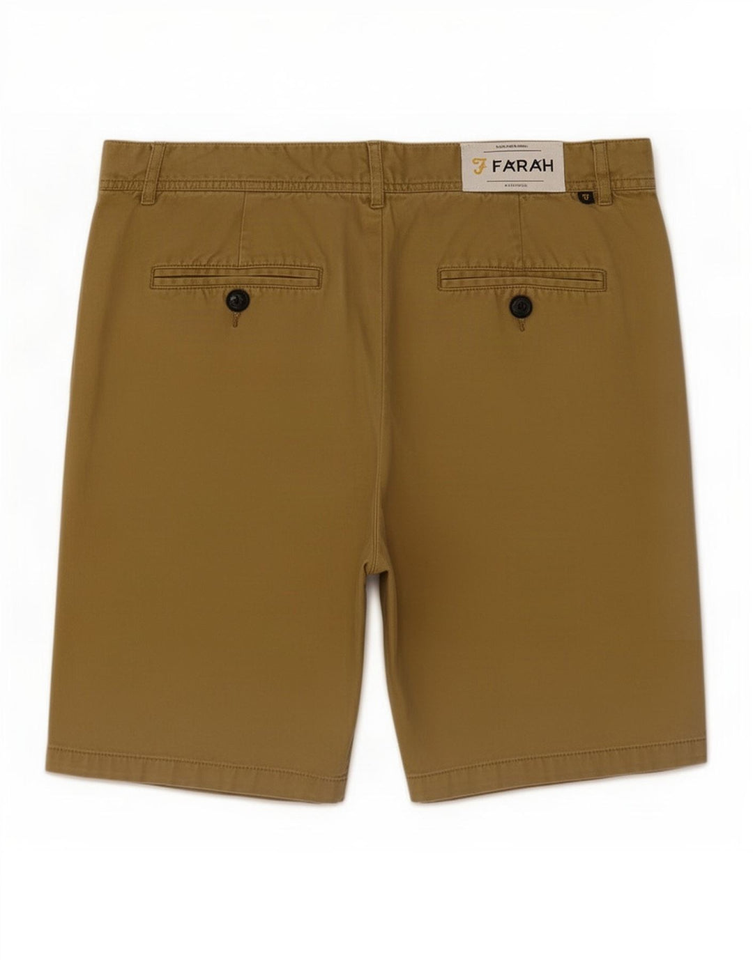 Pantaloni scurți chino Farah pentru bărbați, mediu W32, bumbac kaki