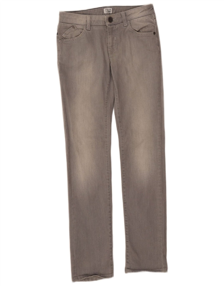 ARMANI JUNIOR Blugi Fete Slim 11-12 Ani W26 L29 Gri Bumbac