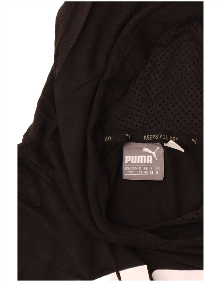 Tricou PUMA pentru femei, supradimensionat, cu glugă, cu mânecă lungă, UK 10, negru