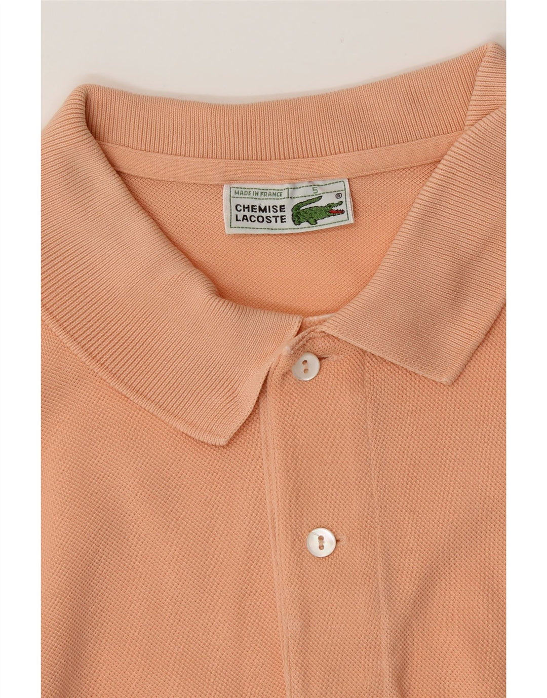 Tricou polo LACOSTE pentru bărbați mărimea 5 mare bumbac portocaliu
