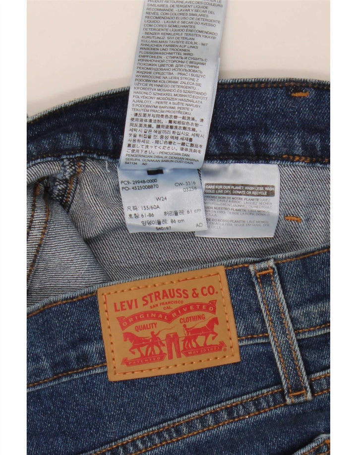 Fusta de blugi pentru femei Levi's W24 XS Bumbac albastru