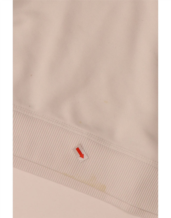 Pulover pentru bărbați ADIDAS Climalite Pulover mare, alb, poliester color bloc