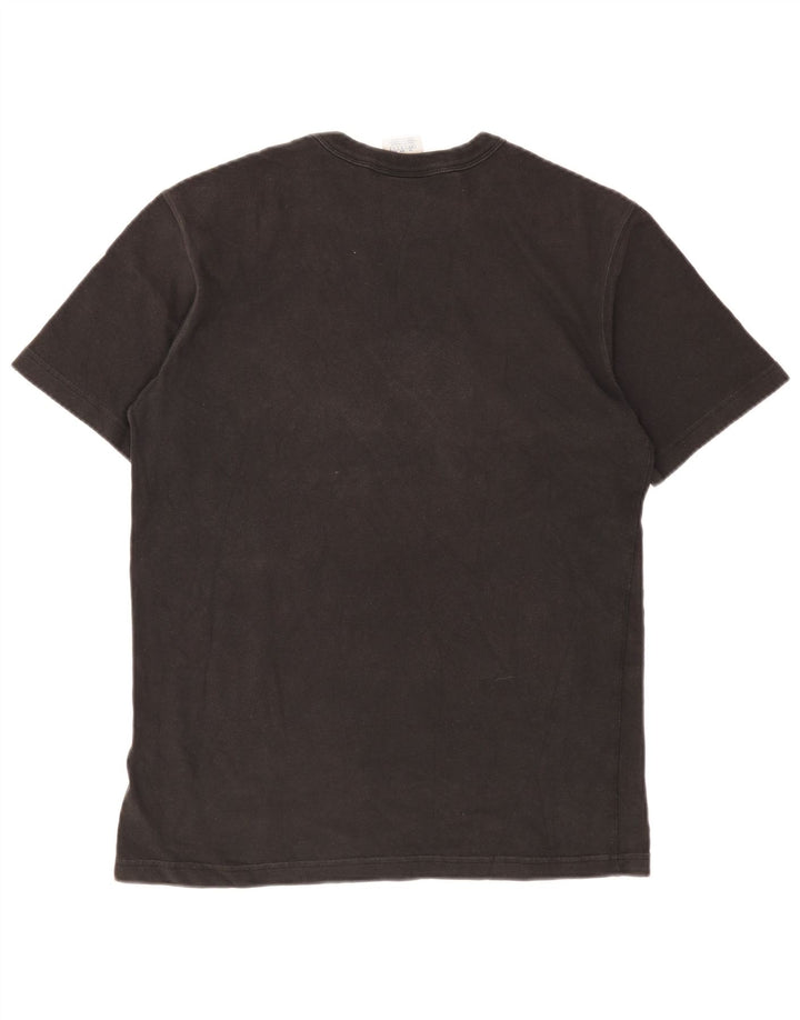 Tricou grafic Champion pentru bărbați Top mediu din bumbac negru