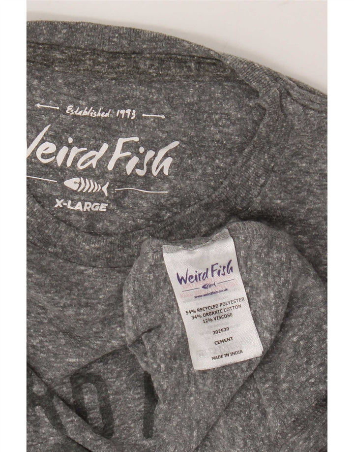 Tricou grafic pentru bărbați Weird Fish Top XL poliester cu pături gri