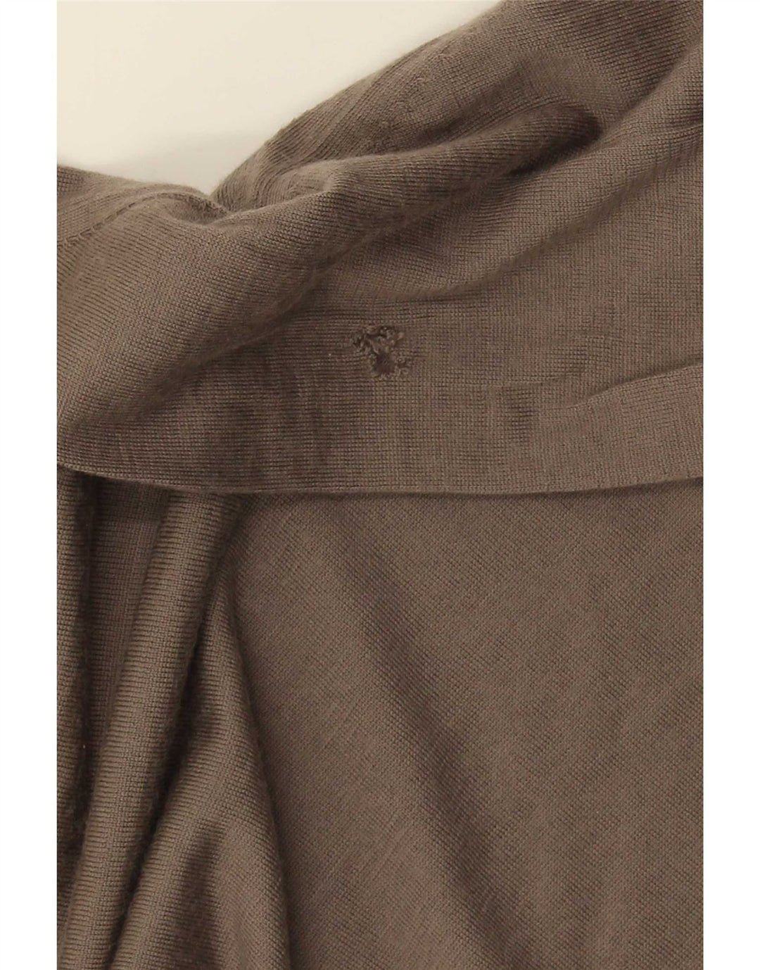 Pulover Massimo Dutti pentru bărbați, cu fermoar și gât, lână maro 2XL