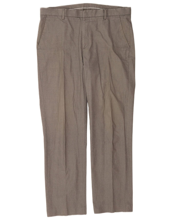Pantaloni chino pentru bărbați Calvin Klein Slim Fit L36 L32 bumbac gri