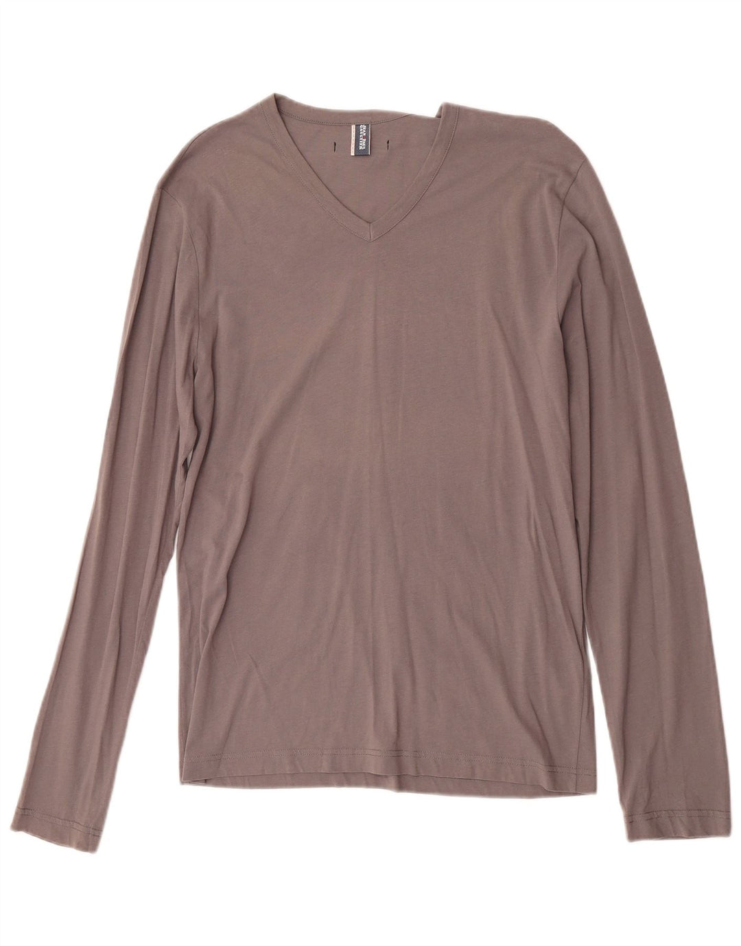 Jean Paul Gaultier Top grafic pentru femei cu mânecă lungă UK 18 XL Gri Designer