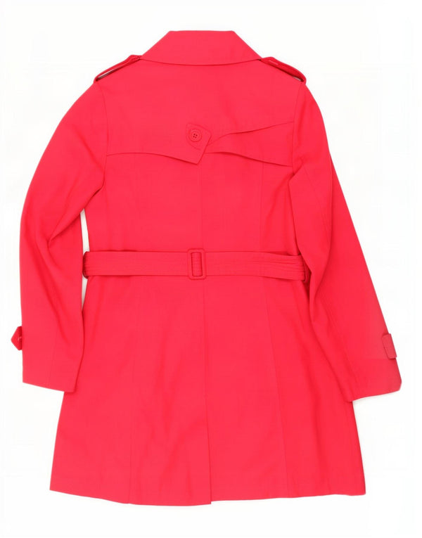 Trench pentru femei Dkny UK 14, bumbac roz mediu